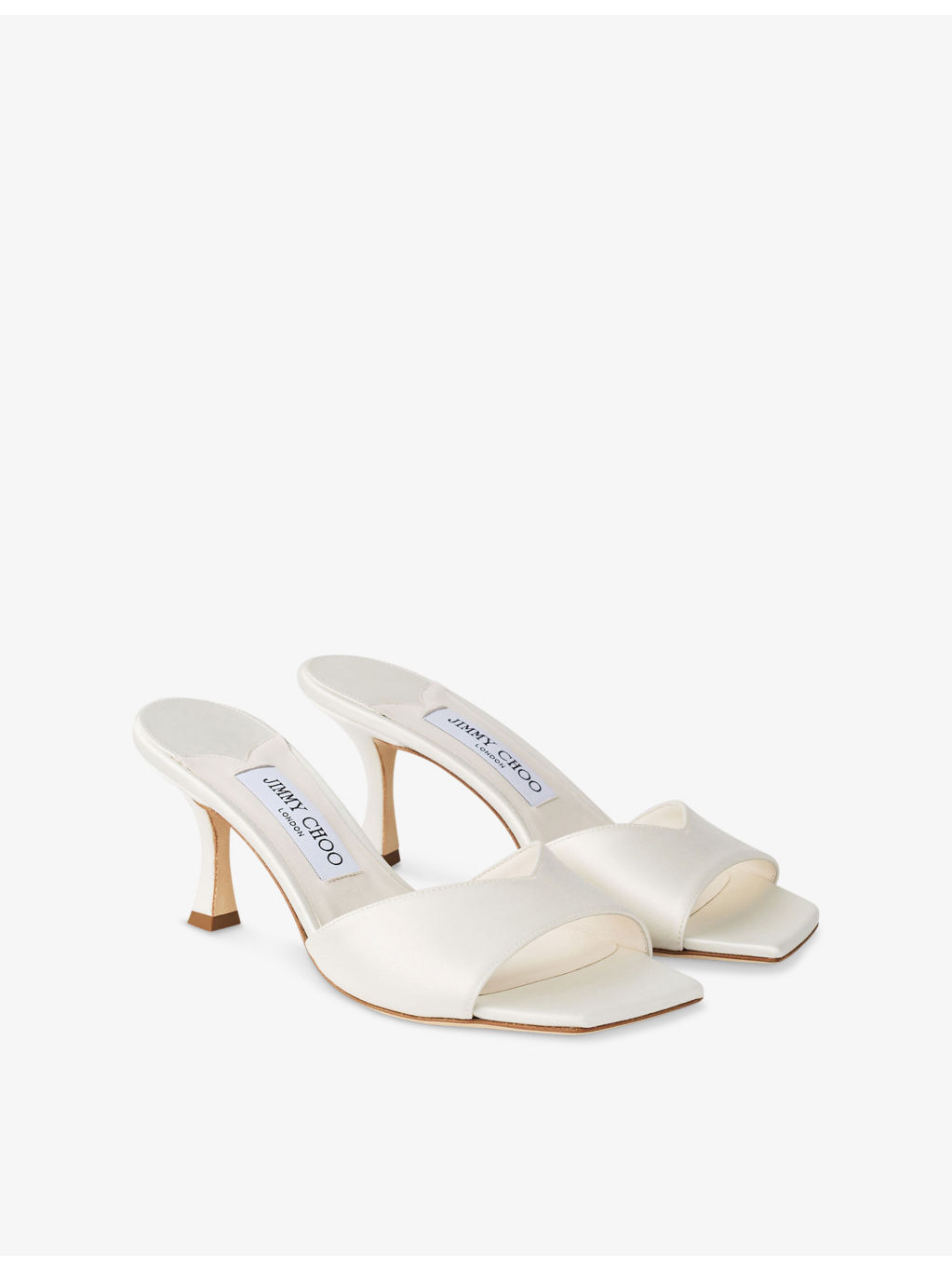 Skye 70 Single-Strap Leather Heeled Mules - 3