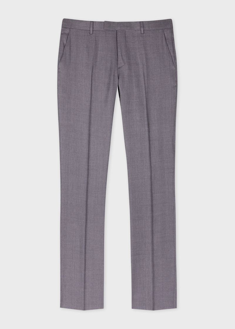 Tapered-Fit Grey Linen And Wool-Blend Twill Trousers 1