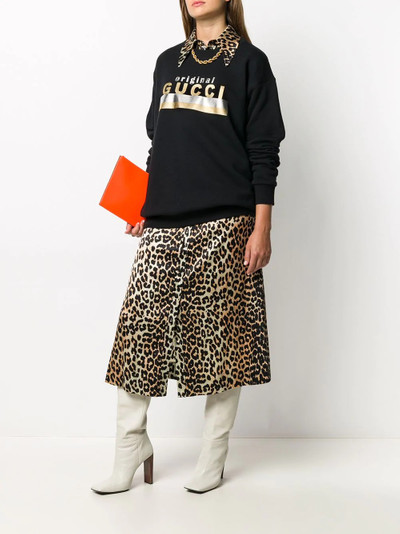 GUCCI logo-print sweatshirt outlook