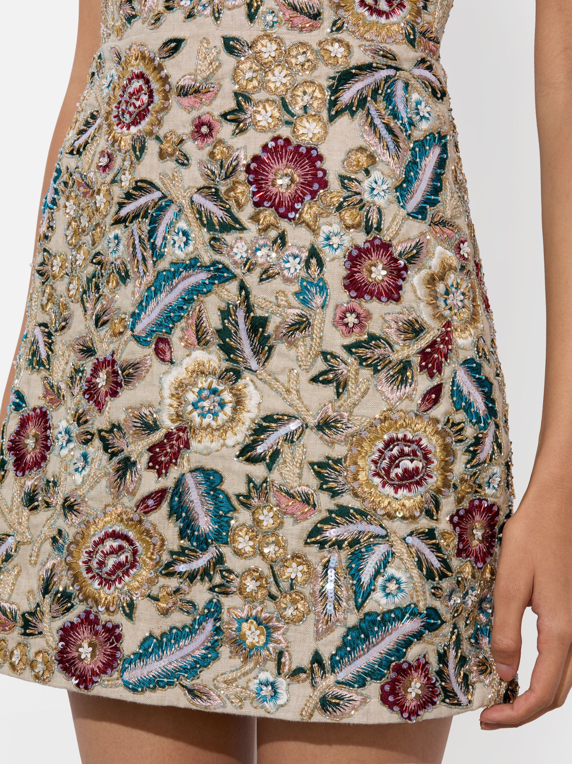 VELIA EMBELLISHED MINI GOWN - 3