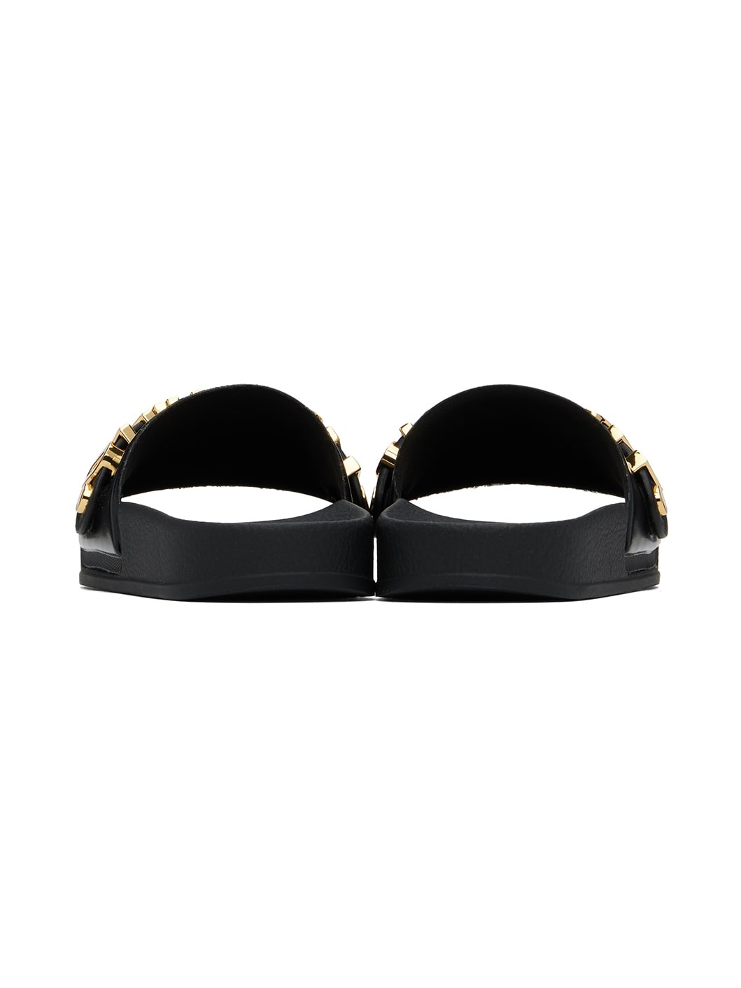 Black Lettering Logo Pool Slides - 2