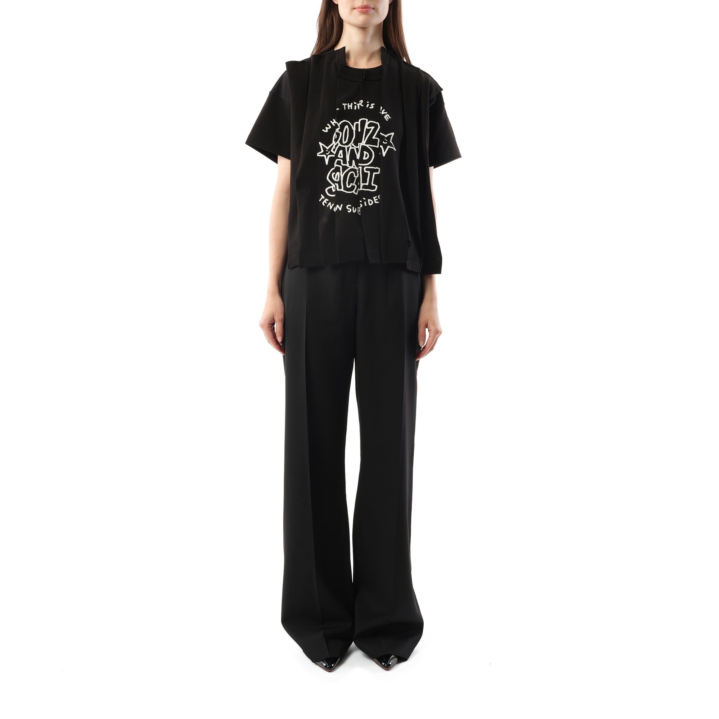 Sacai Gonz Print T-Shirt in Black - 4