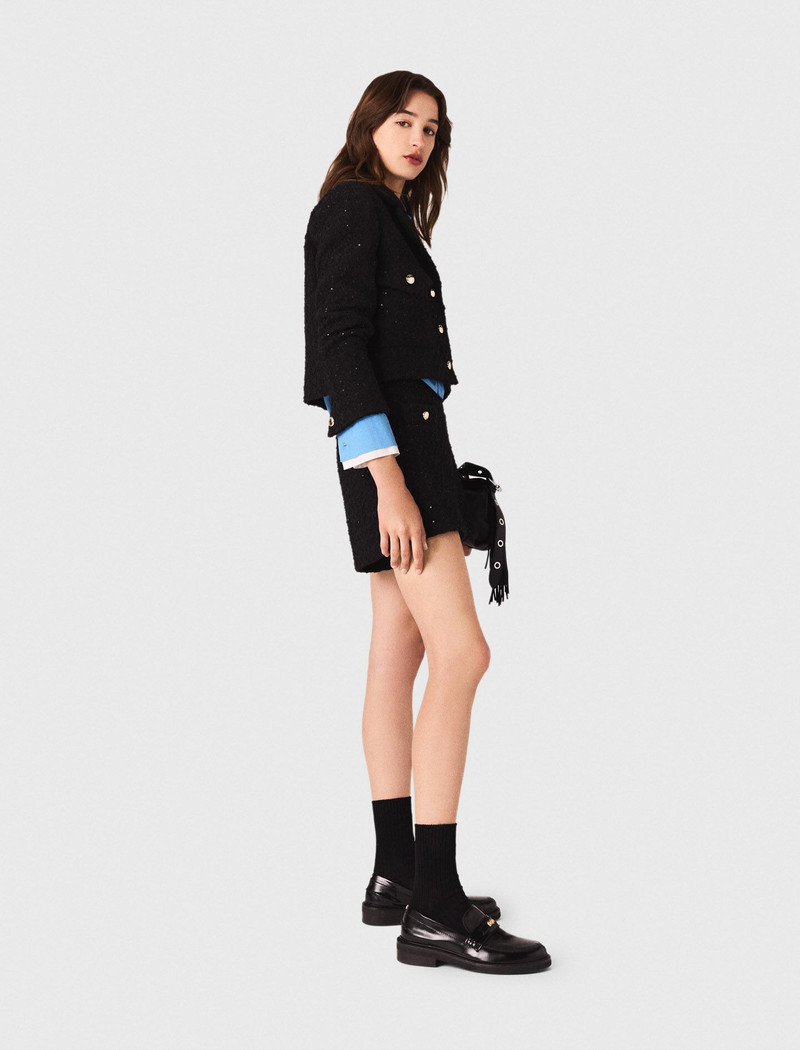 Short rhinestone tweed jacket 3
