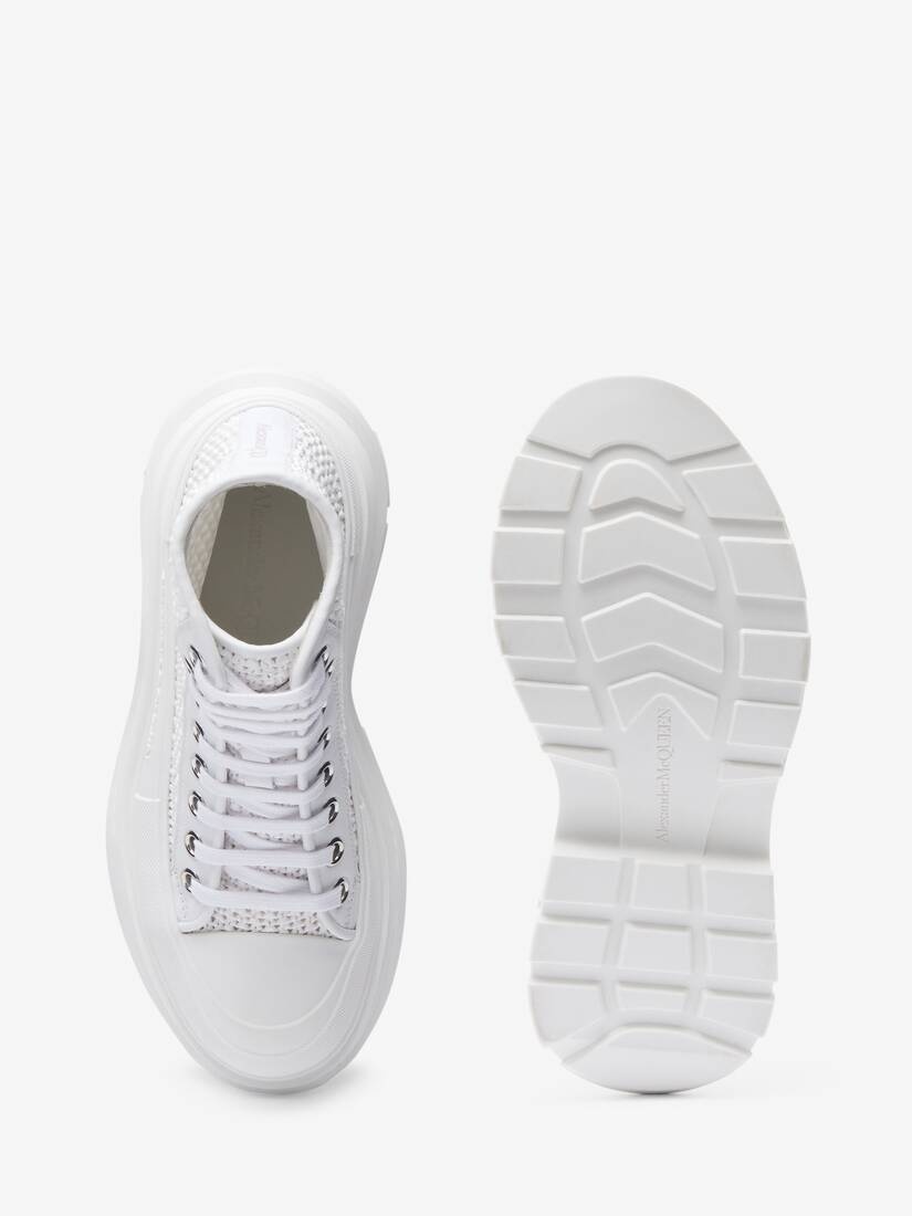 Women's Tread Slick Boot in White/off White/silver - 4