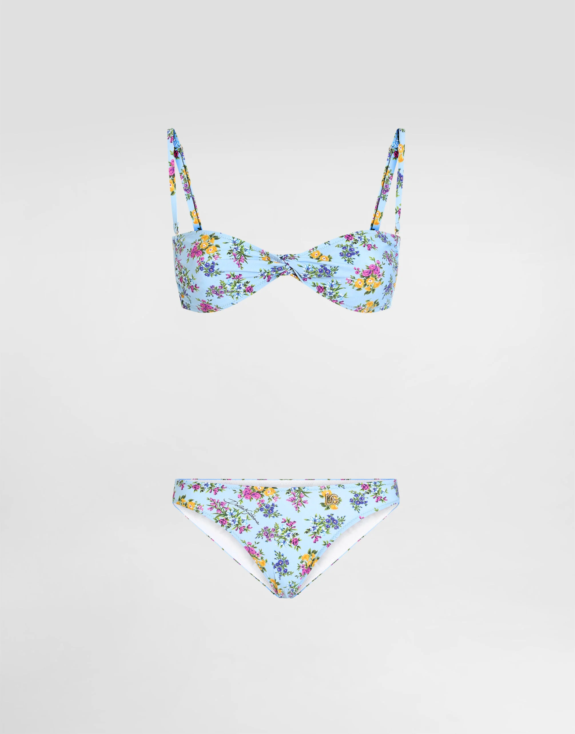 Small floral-print bikini - 1