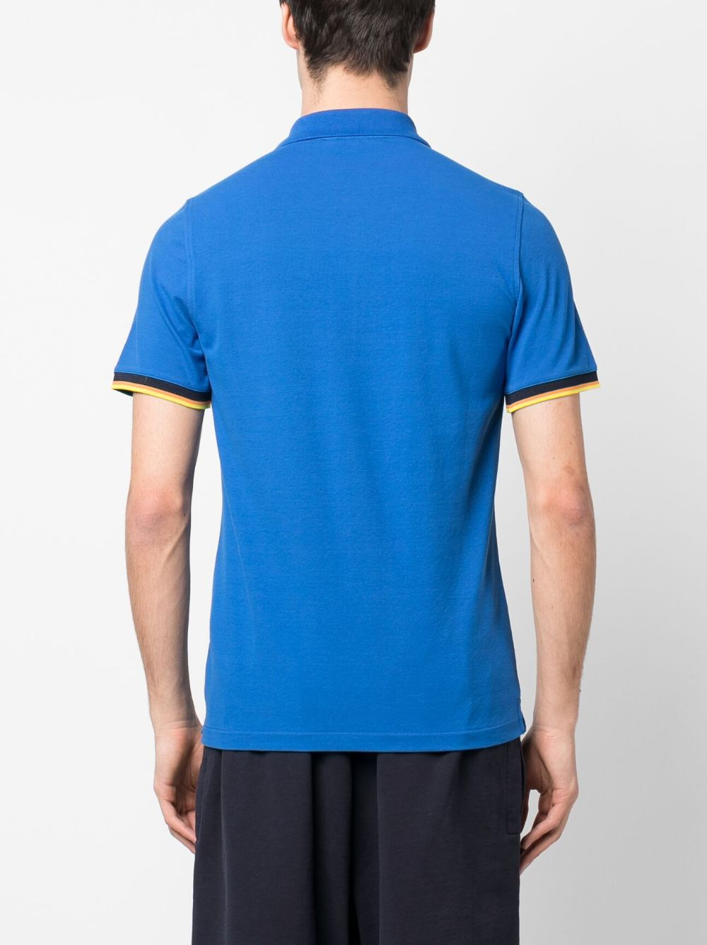logo patch polo shirt - 4