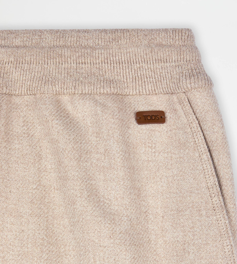 JOGGER PANTS IN WOOL - BEIGE 7