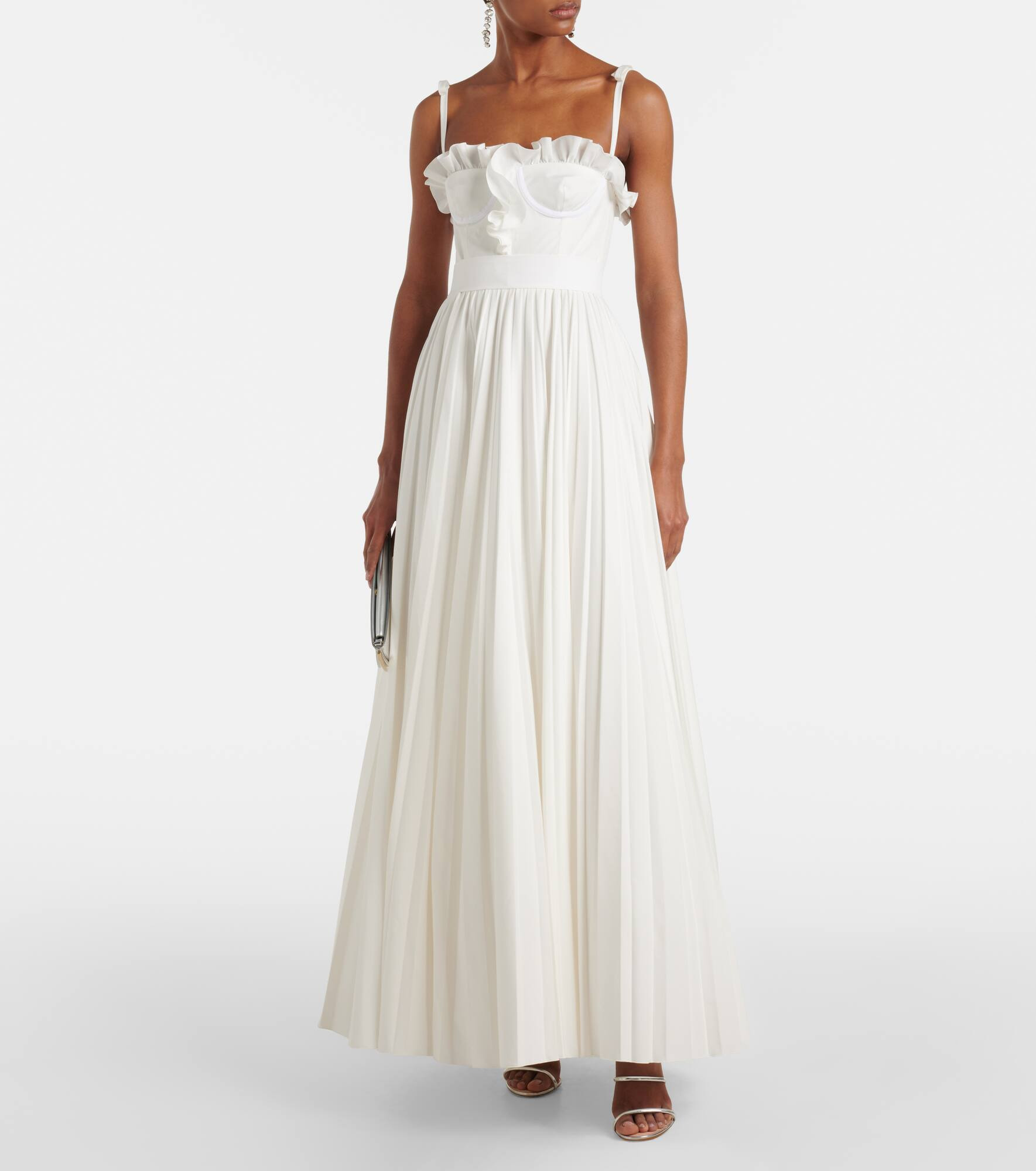 Ruffled cotton maxi dress - 2