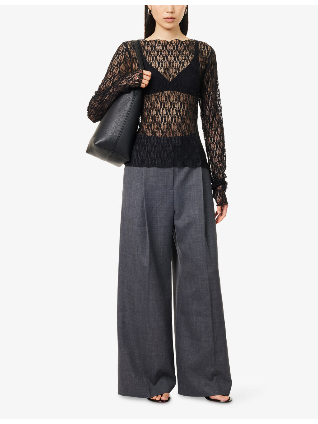 Seidler Wide-Leg Wool-Blend Trousers - 2