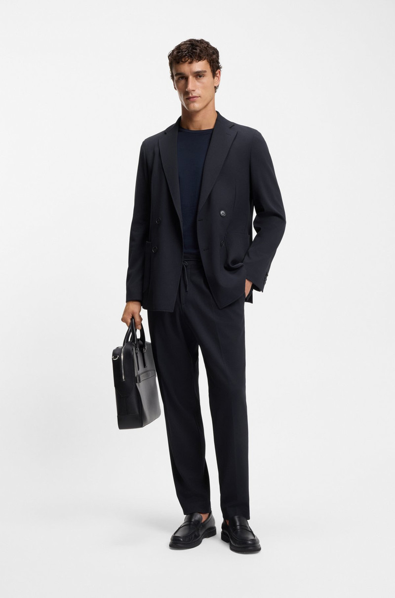 TWO-PIECE SLIM-FIT SUIT IN PERFORMANCE-STRETCH FABRIC 1