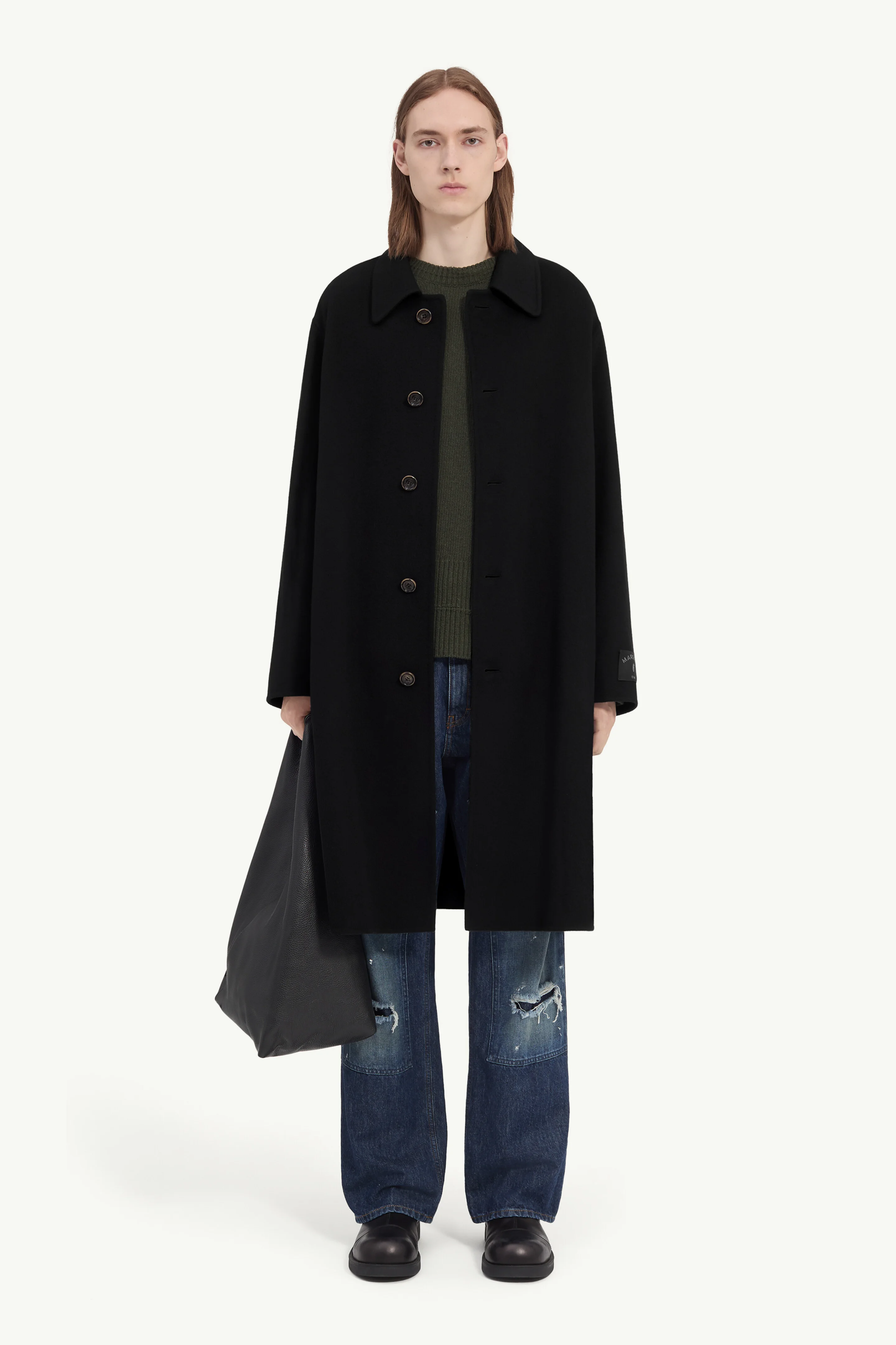 Double-faced wool coat - 1
