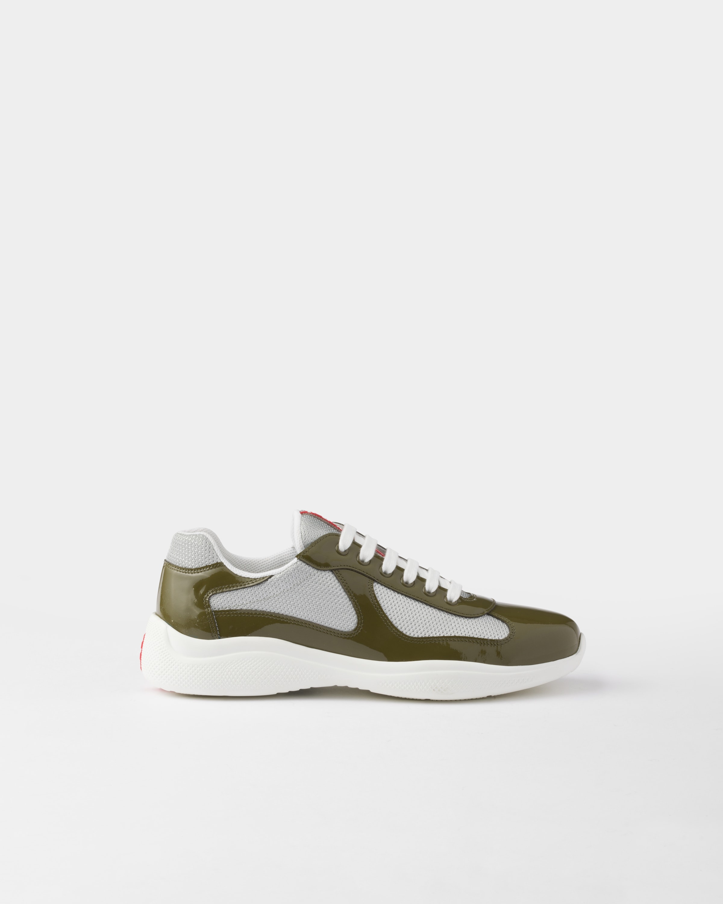 Patent leather and technical fabric Prada America's Cup sneakers - 2