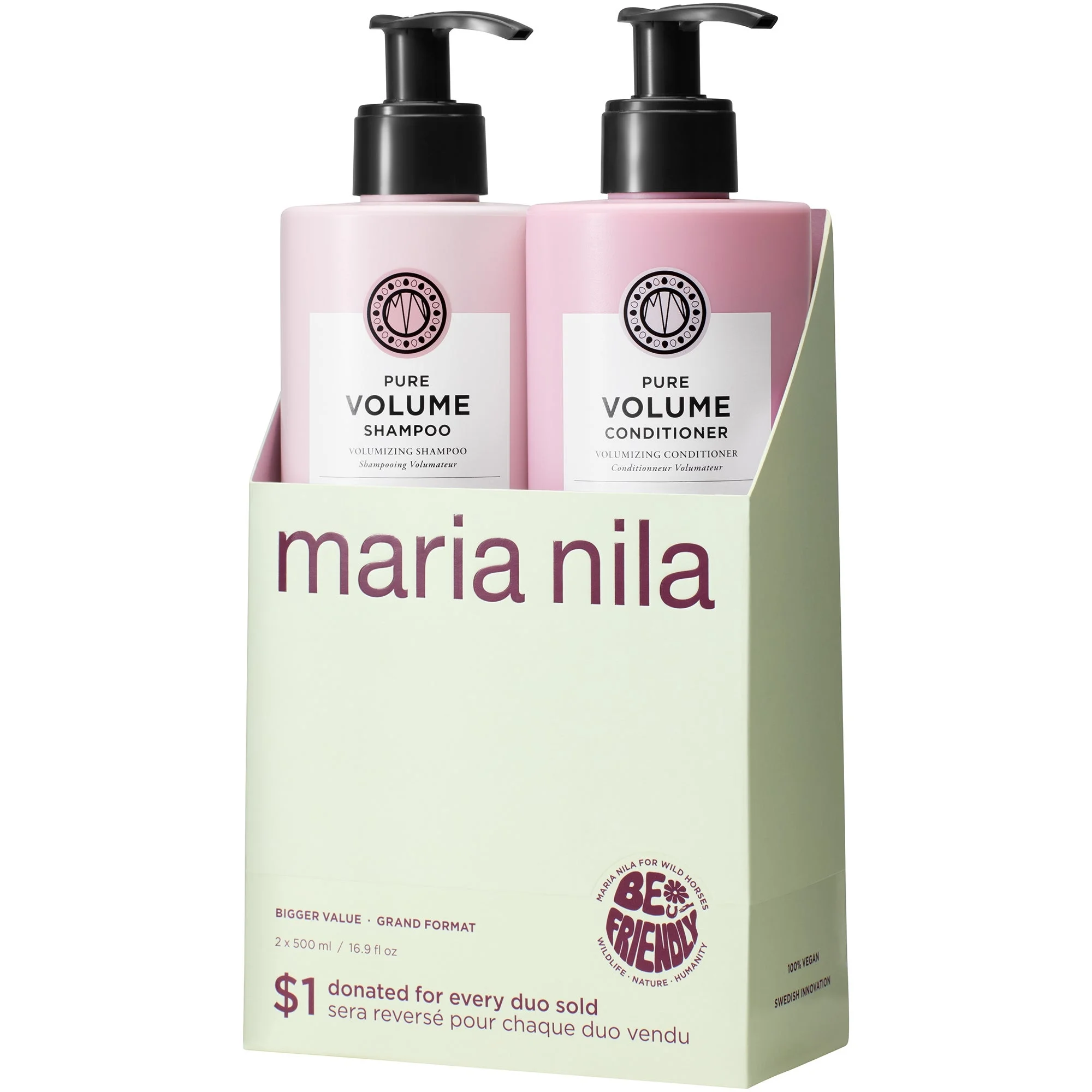 Maria Nila Duo Bundle 500ml - Pure Volume - 1