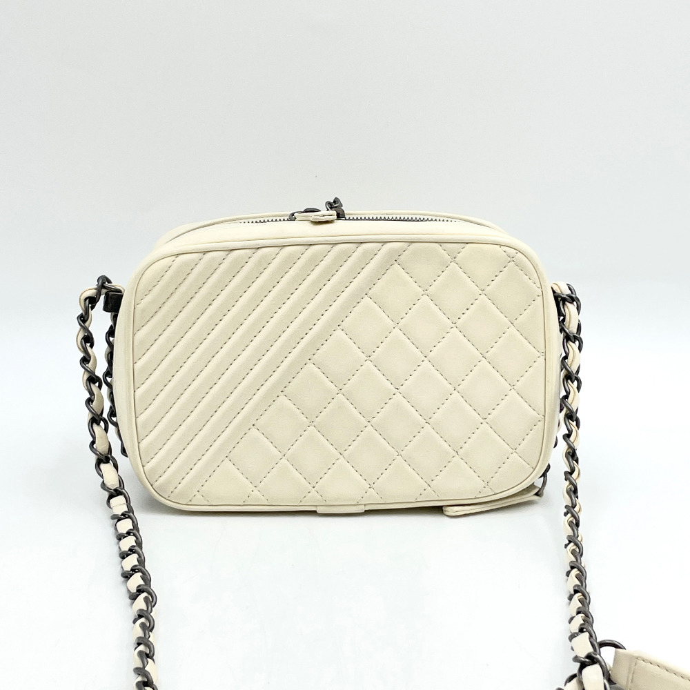 Chanel No. 20 Ivory Coco Boy Camera Chain Crossbody Bag - 3