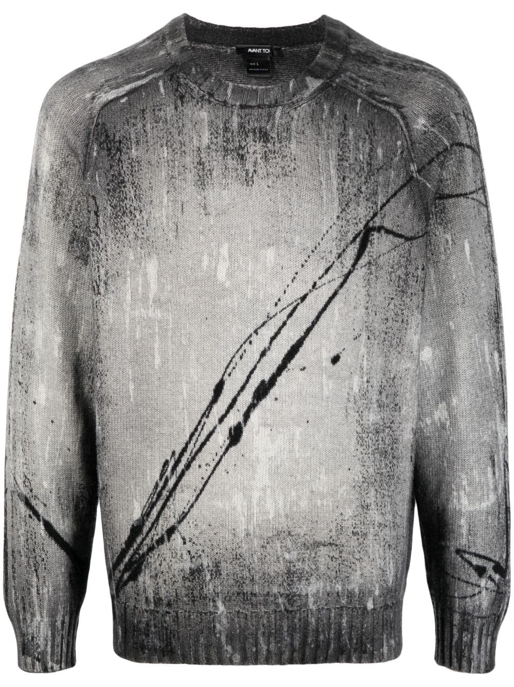 crew-neck merino wool-blend sweatshirt - 1