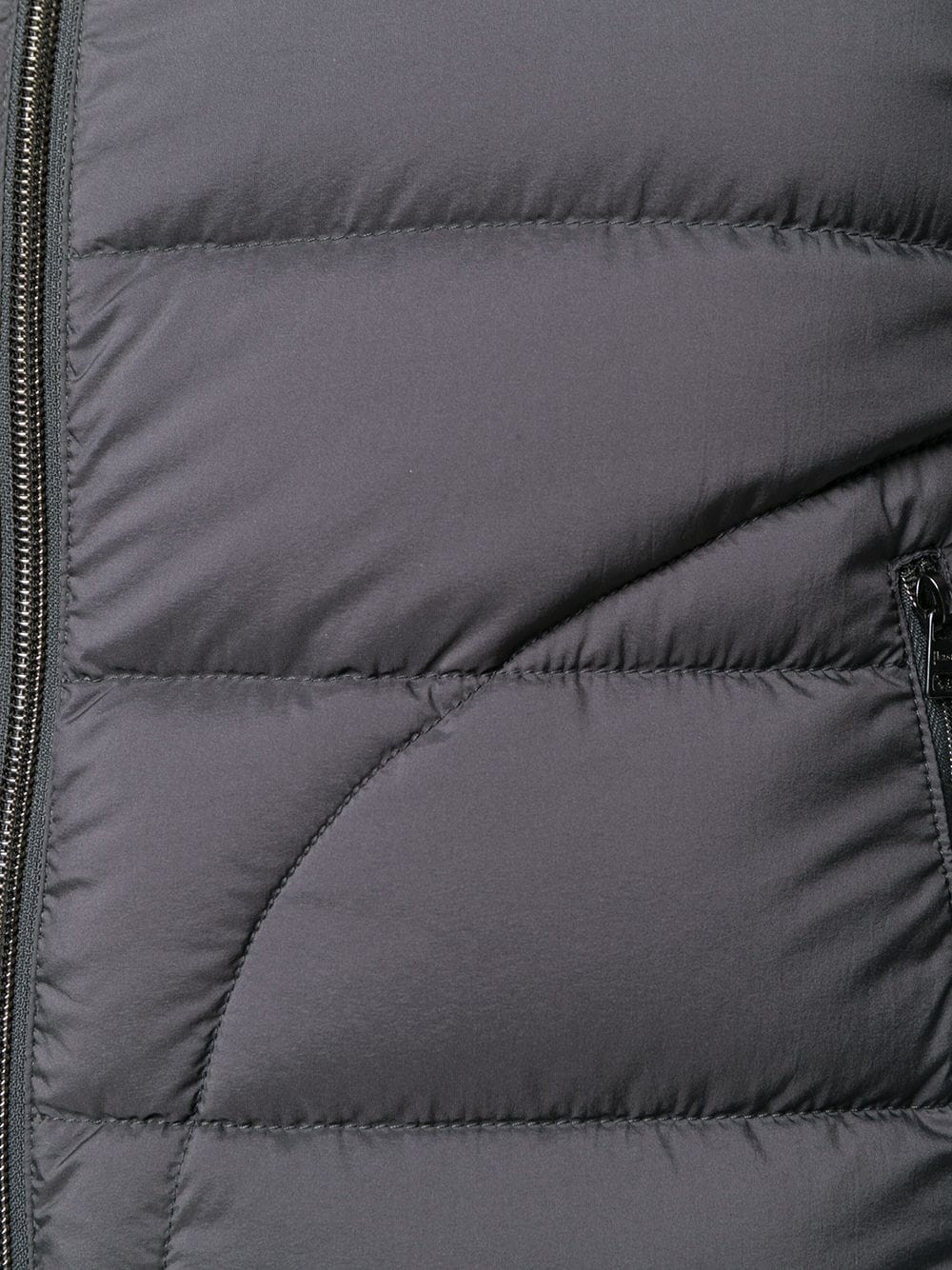 zipped padded gilet - 5