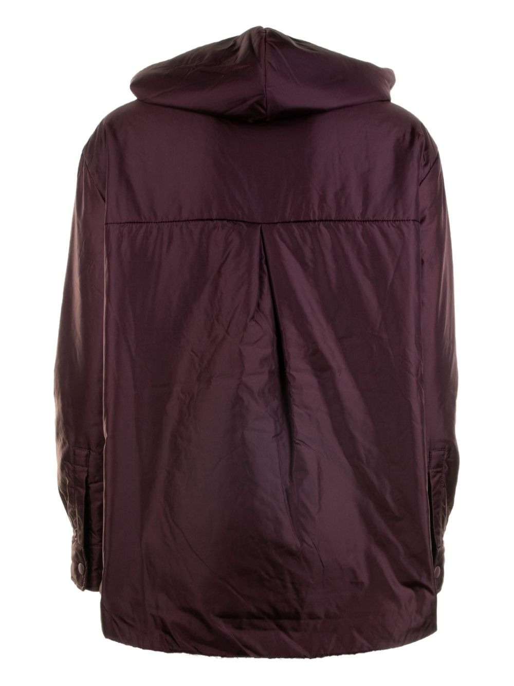 hooded press-stud jacket - 2