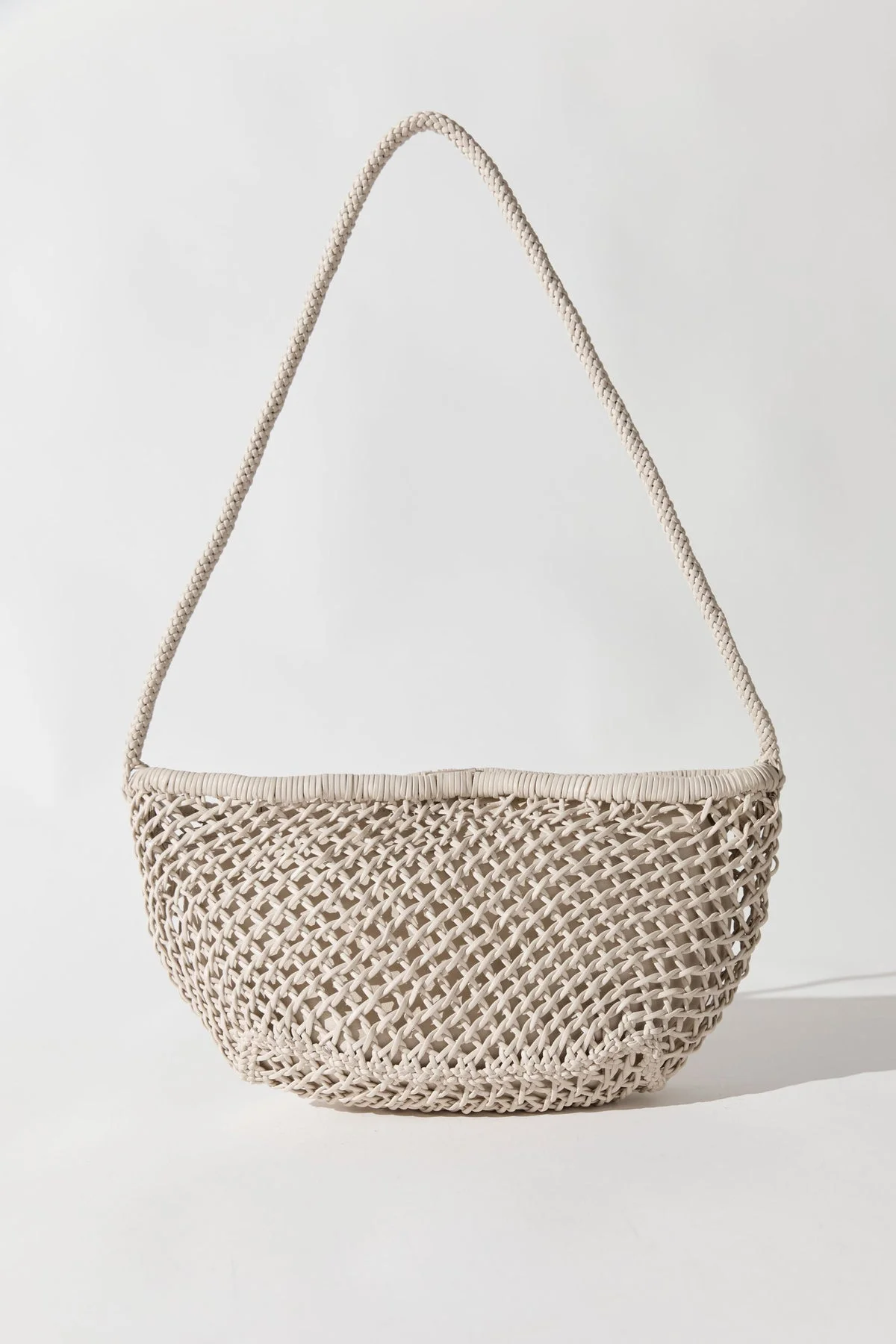 Mesh Crescent Bag - Ecru - 1