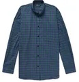 Oversized Button-Down Collar Logo-Print Checked Cotton-Poplin Shirt - 7