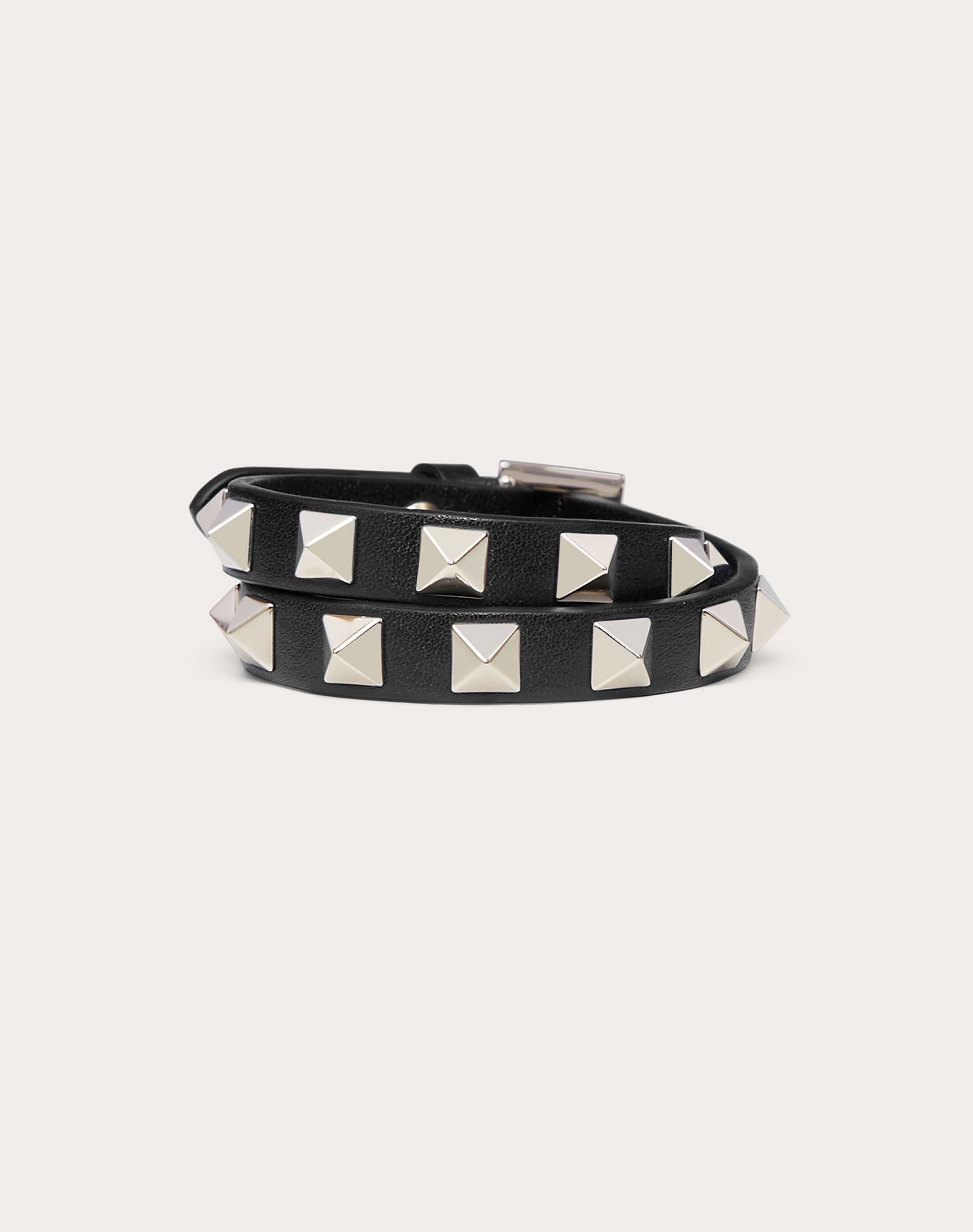 ROCKSTUD CALFSKIN DOUBLE-STRAP BRACELET - 1