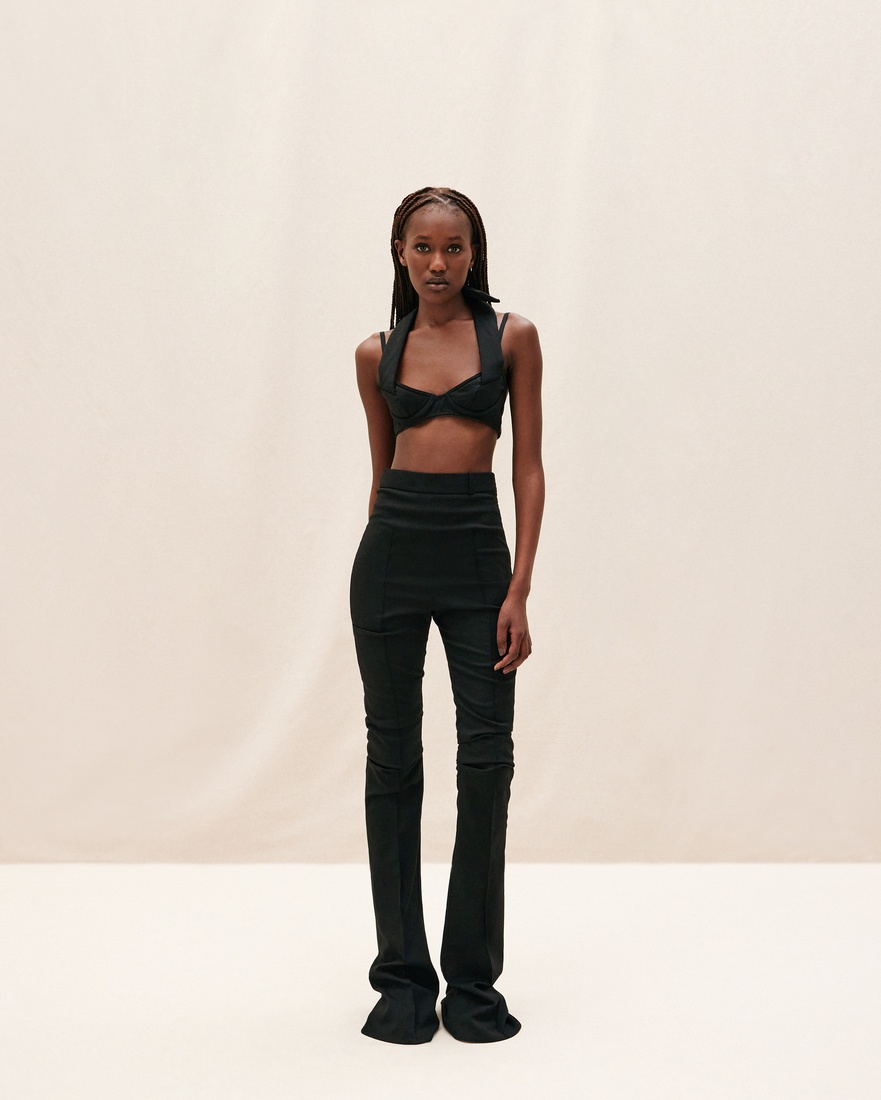 JACQUEMUS Merria stretch-wool flared pants