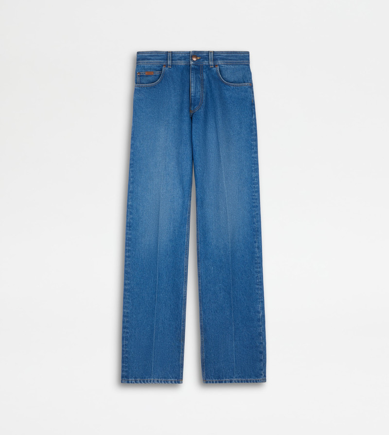 RELAXED FIT 5 POCKET JEANS - BLUE 1