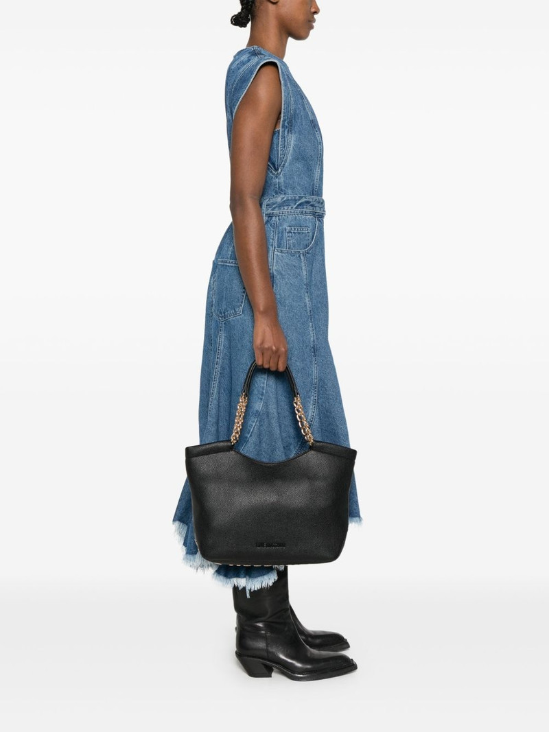 Moschino logo-lettering tote bag outlook