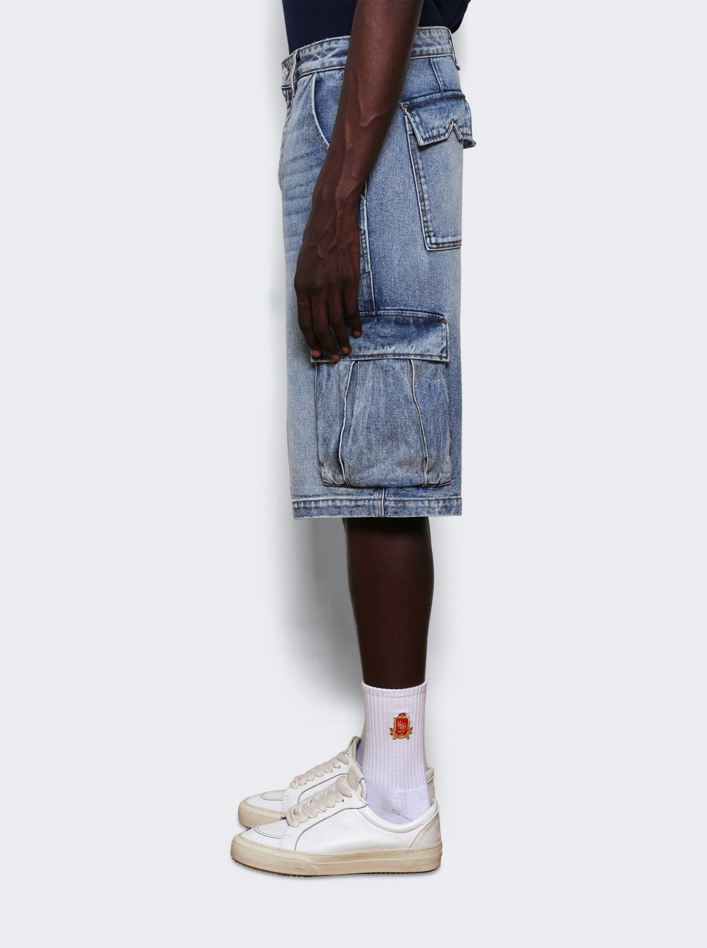 Cargo Denim Baggy Short Bay Indigo - 3