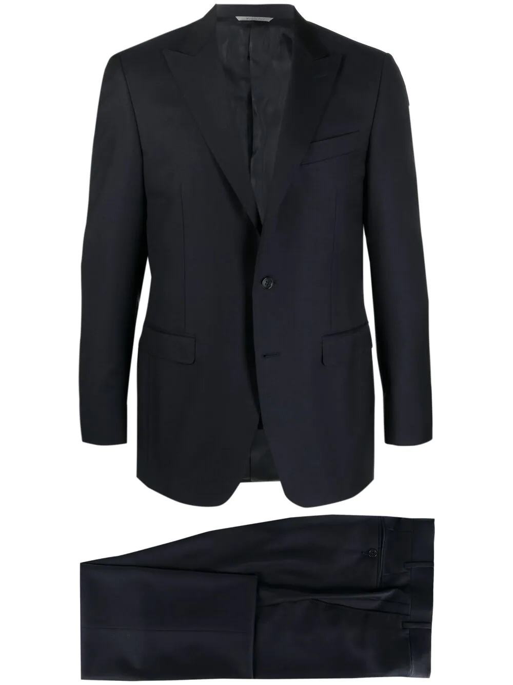 single-breasted tailored suit - 1