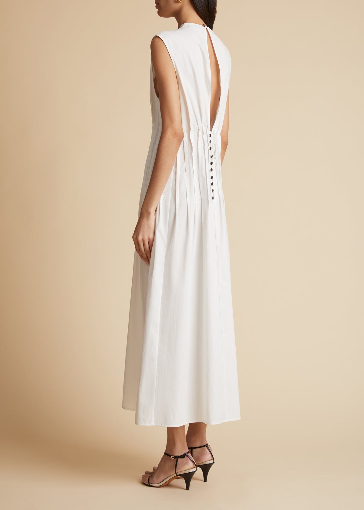 The Wes pintuck-detail midi dress - 5