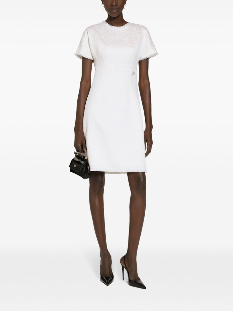 appliquÃ©-logo bouclÃ© mini dress 3