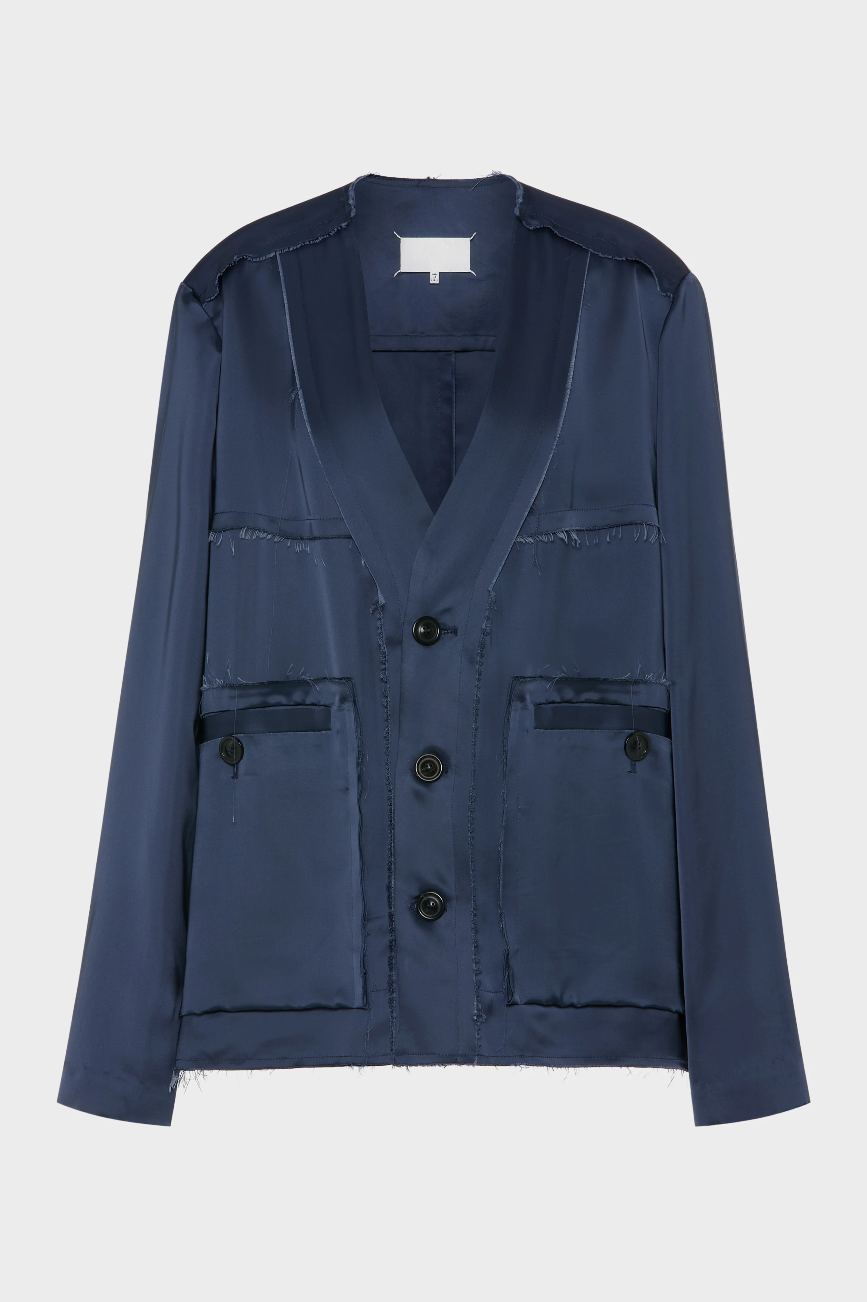 Patchwork Satin Jacket - 1