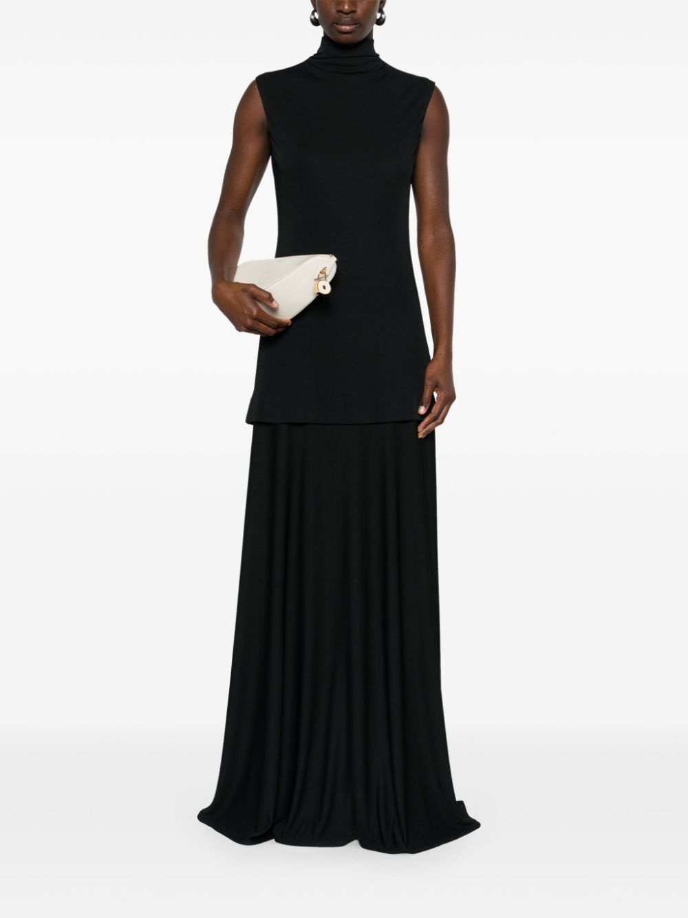 layered midi dress - 2