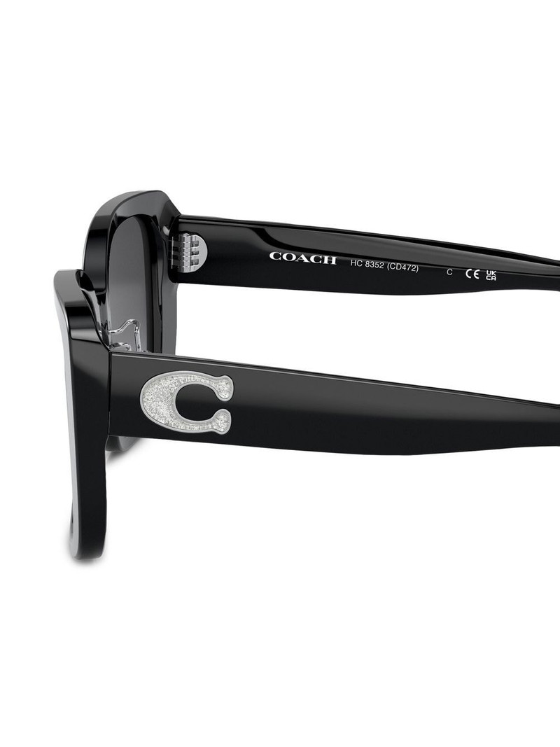 logo-plaque square-frame sunglasses 3