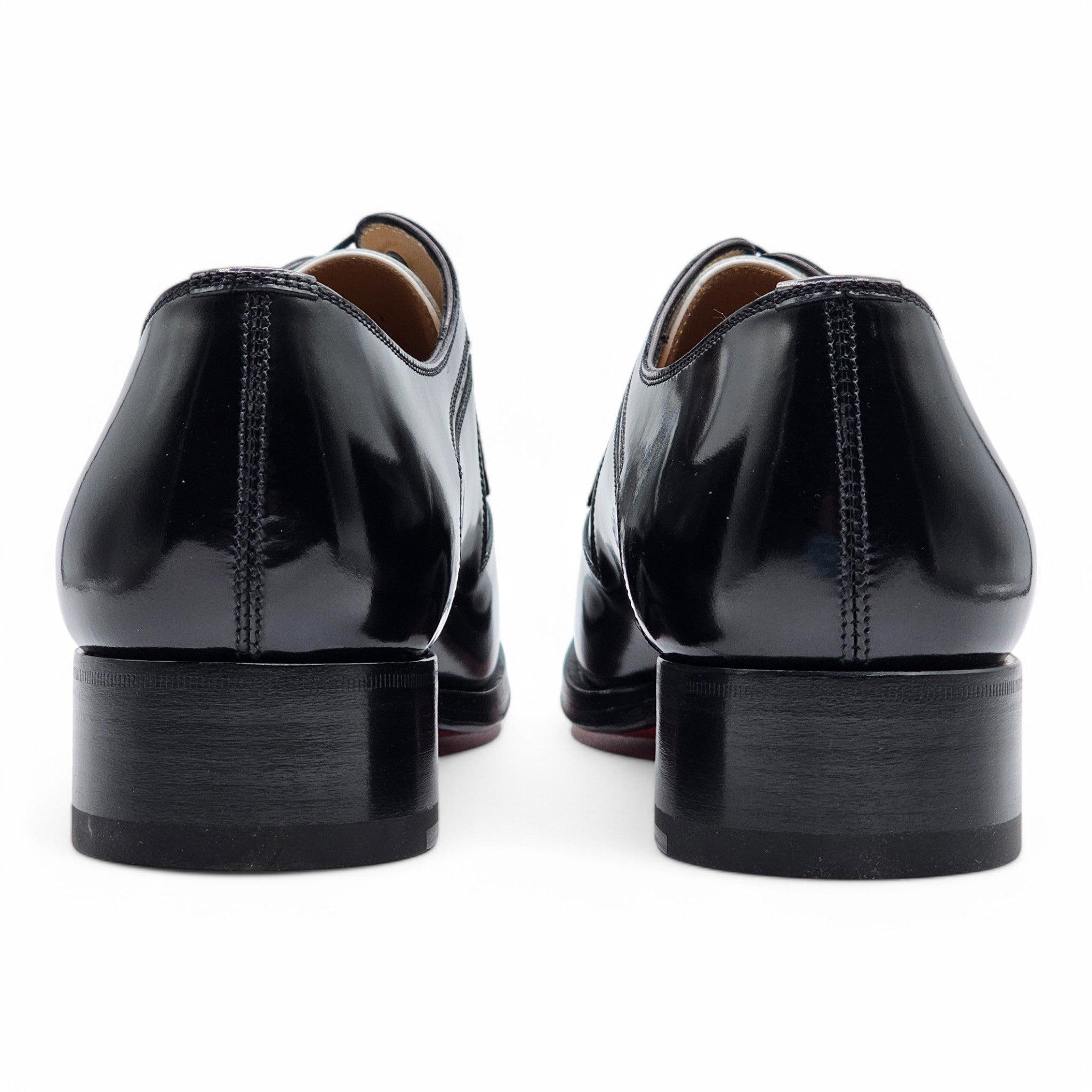 Christian Louboutin 2-tone Jazz Derby Shoes - Leather - Black/White - 41 - 7