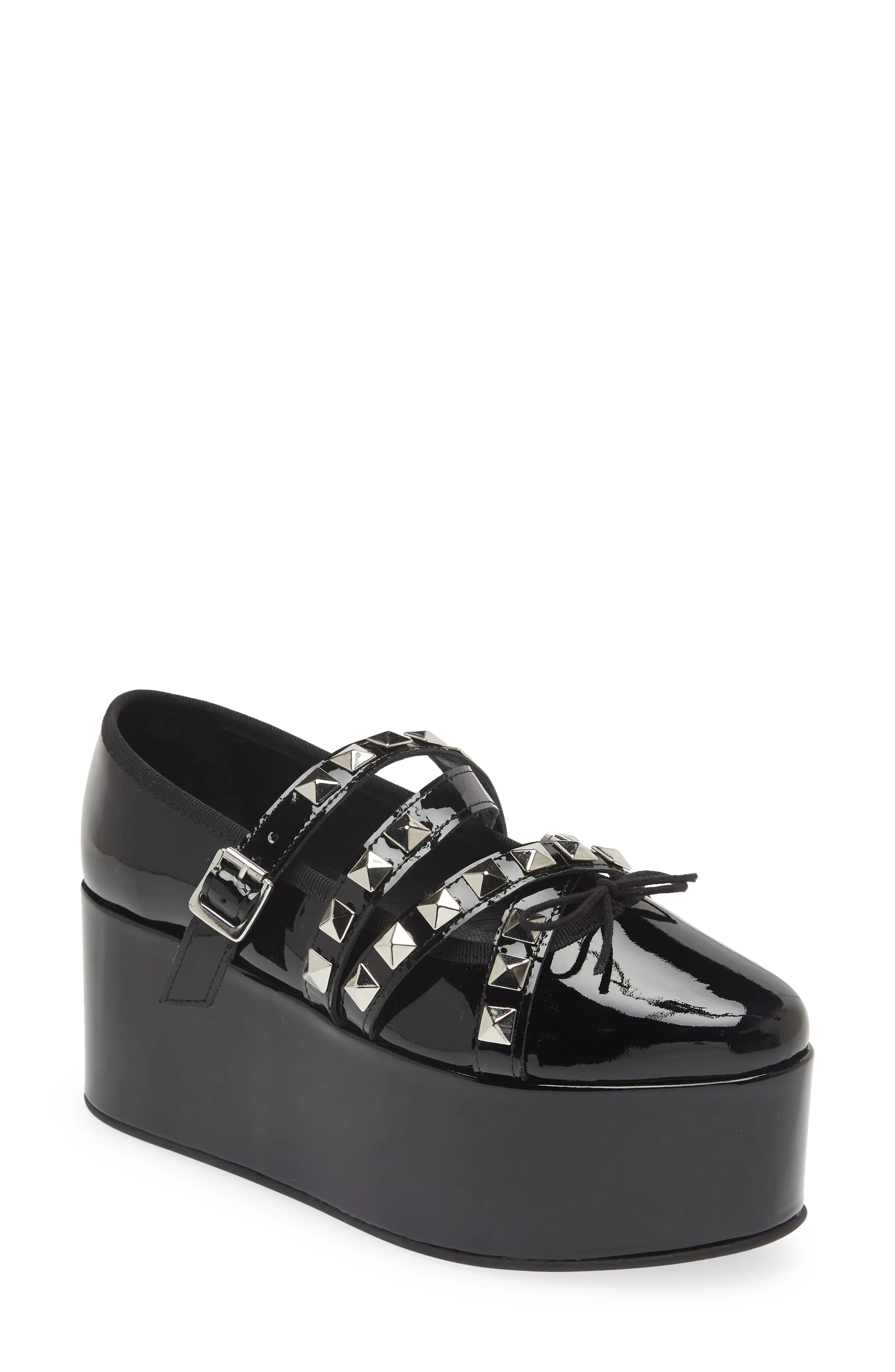スニーカー [REPETTOXNOIR] KEI NINOMIYA-BABIES STUD PLATFORM Noir Kei Ninomiya x Repetto studded platform flats Noir Kei