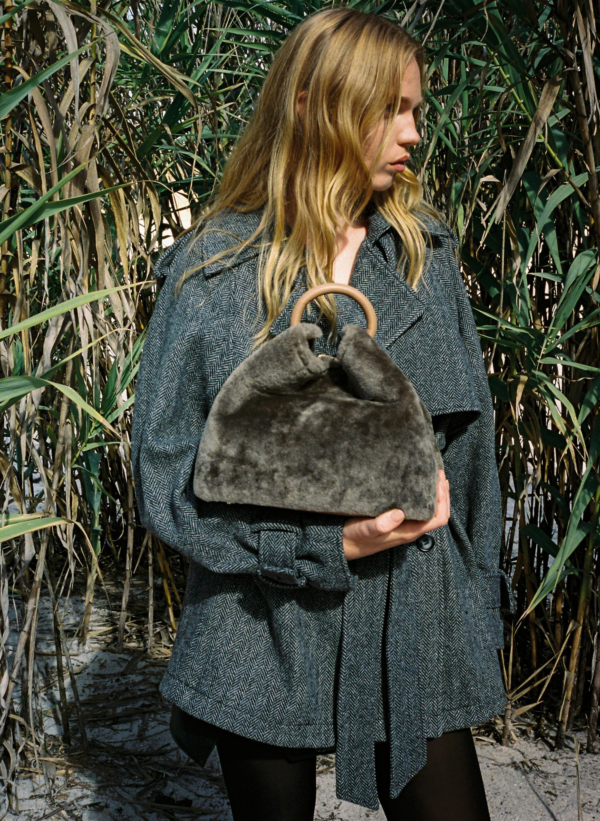Raisin Shearling Montone Taupe - 2