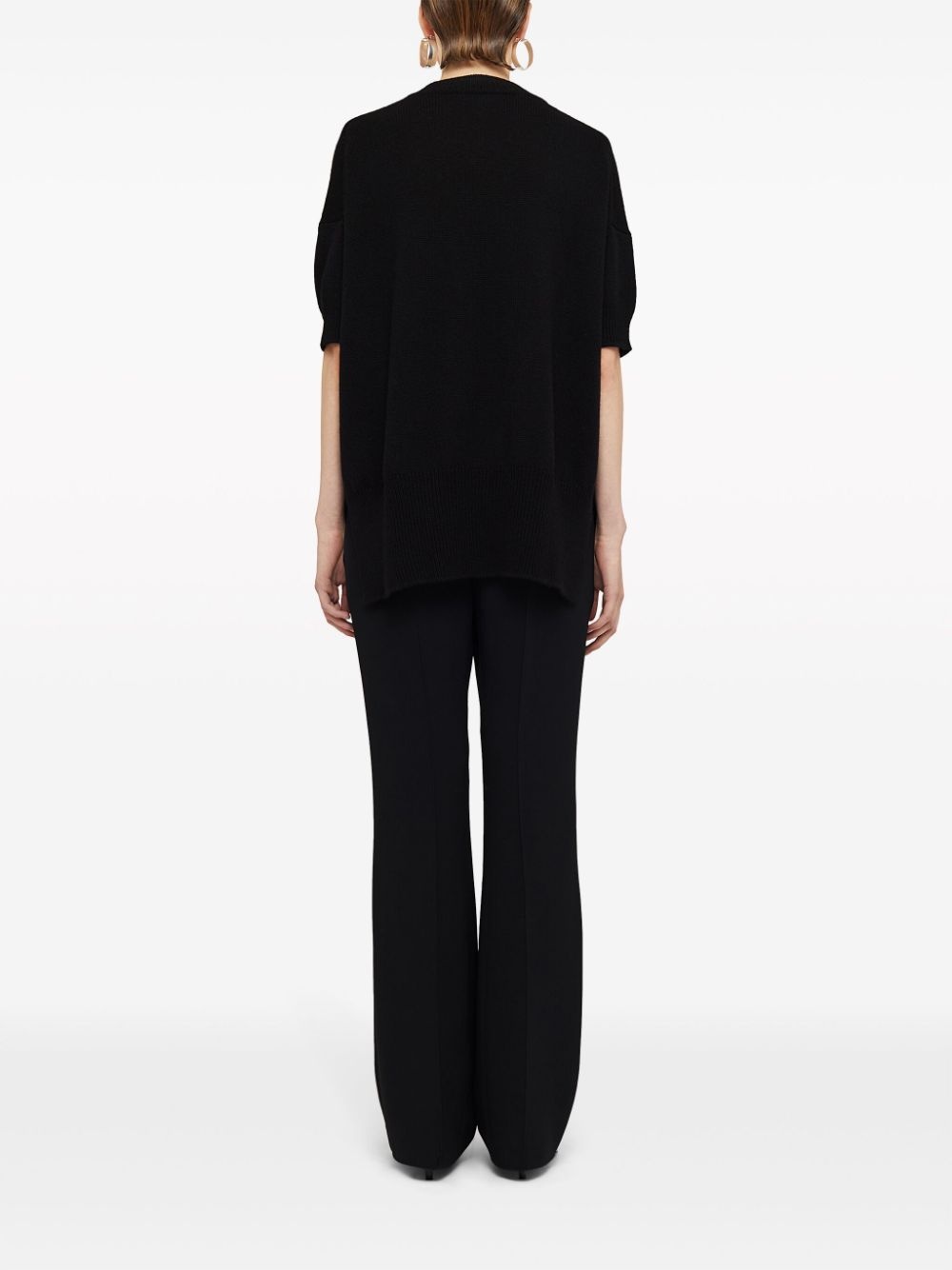low-waist flared trousers - 6