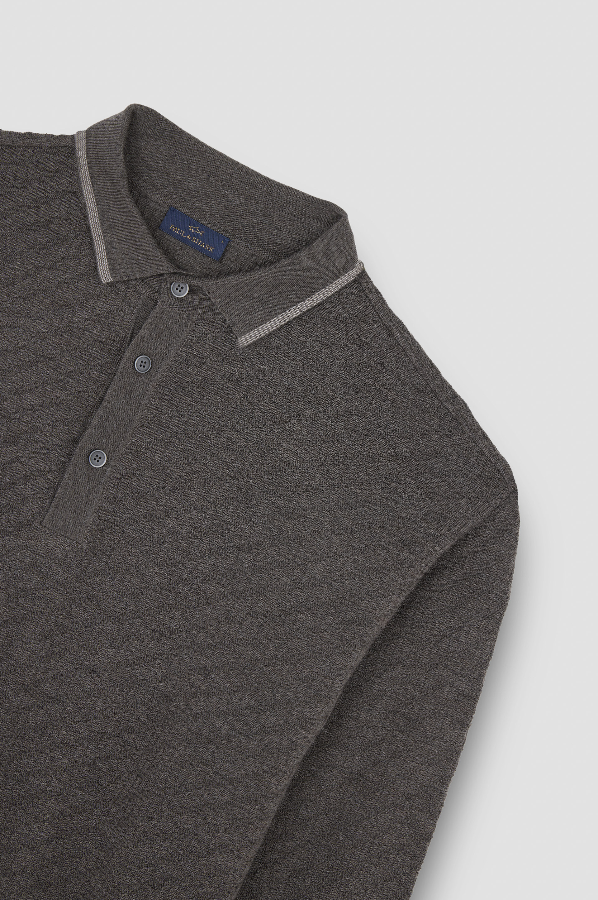 MERINO EXTRAFINE POLO SHIRT - 5