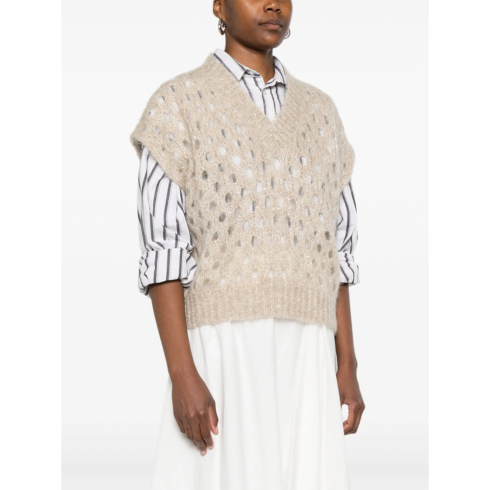 Brunello Cucinelli Neutrals Tops - Vests & Tank Tops Women - 5