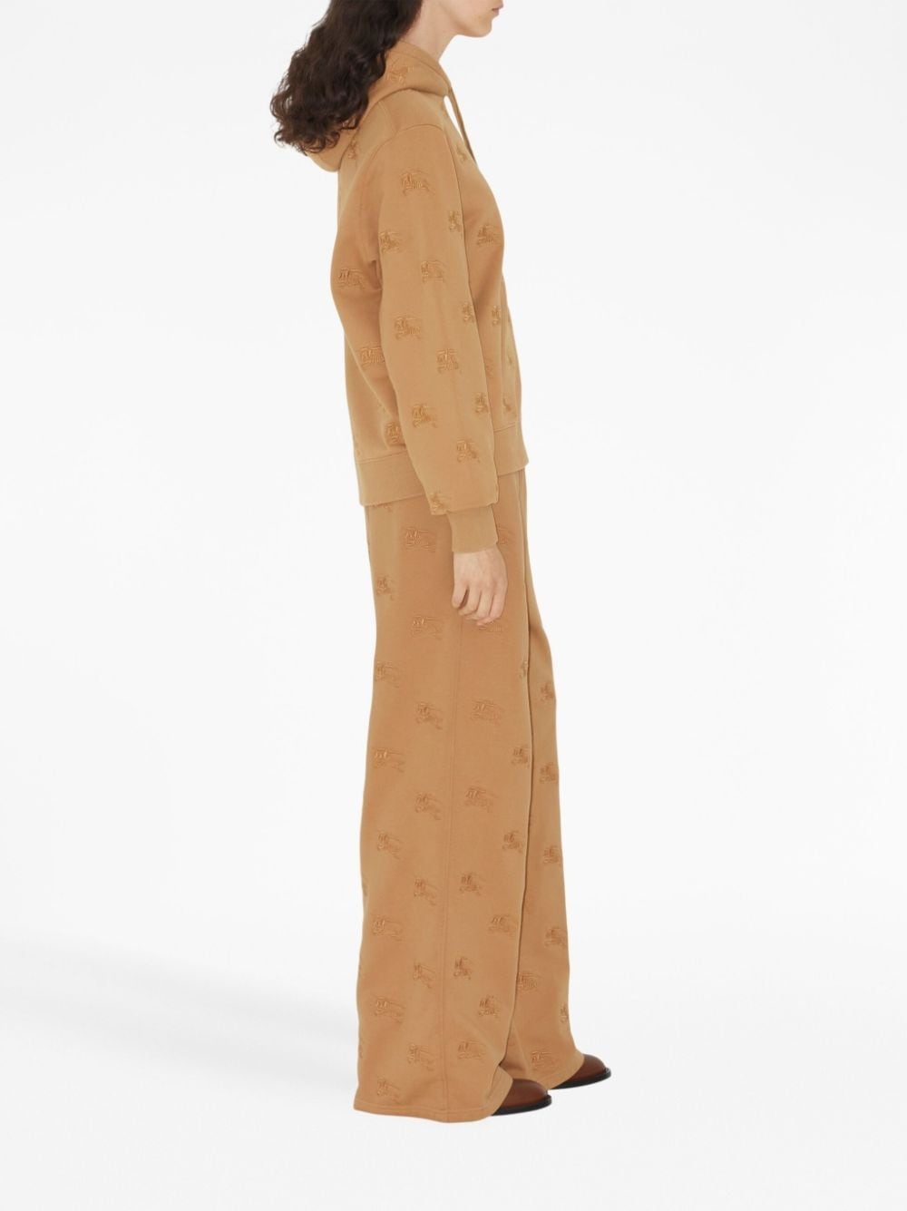 EKD-embroidered cotton track pants - 3