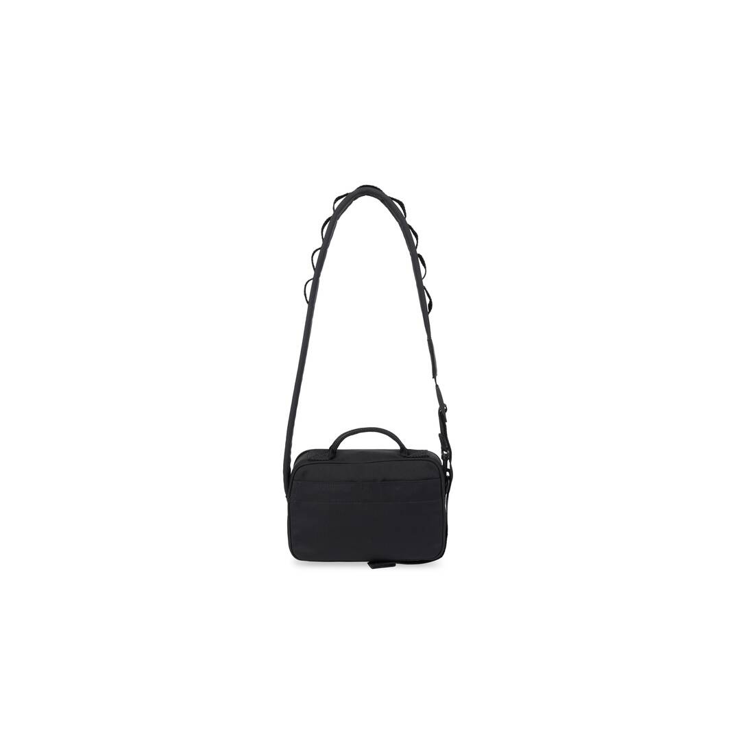 Men's Army Pouch With Strap in Black - 4