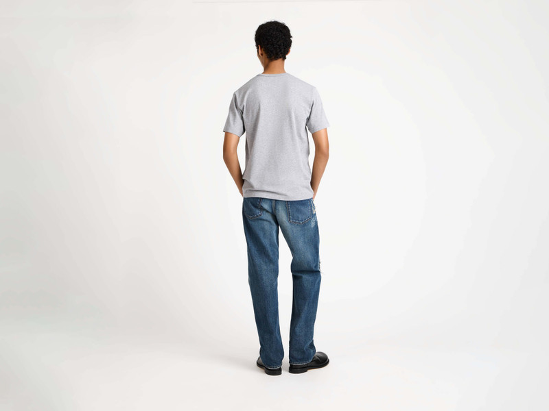 MENS GESTURE T-SHIRT IN MID GREY MELANGE 3
