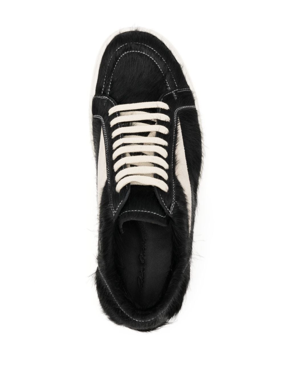 Vintage lace-up flatform sneakers - 4