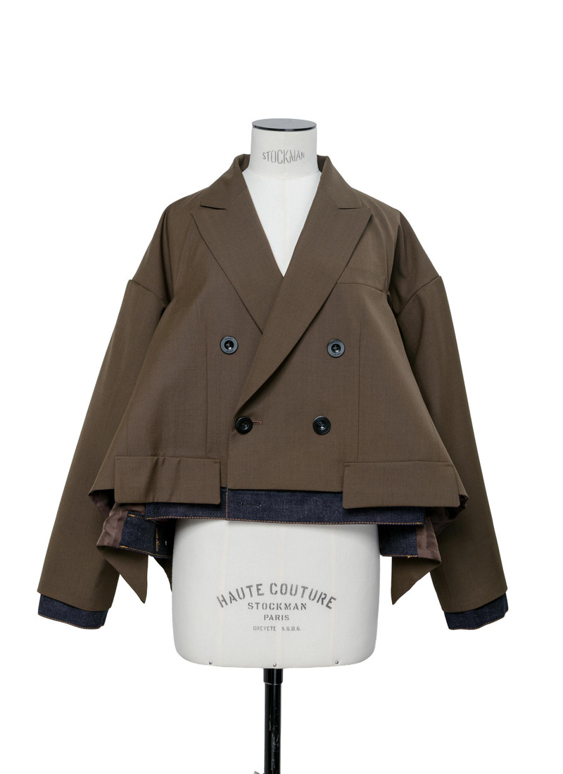 sacai Suiting x Denim Jacket outlook