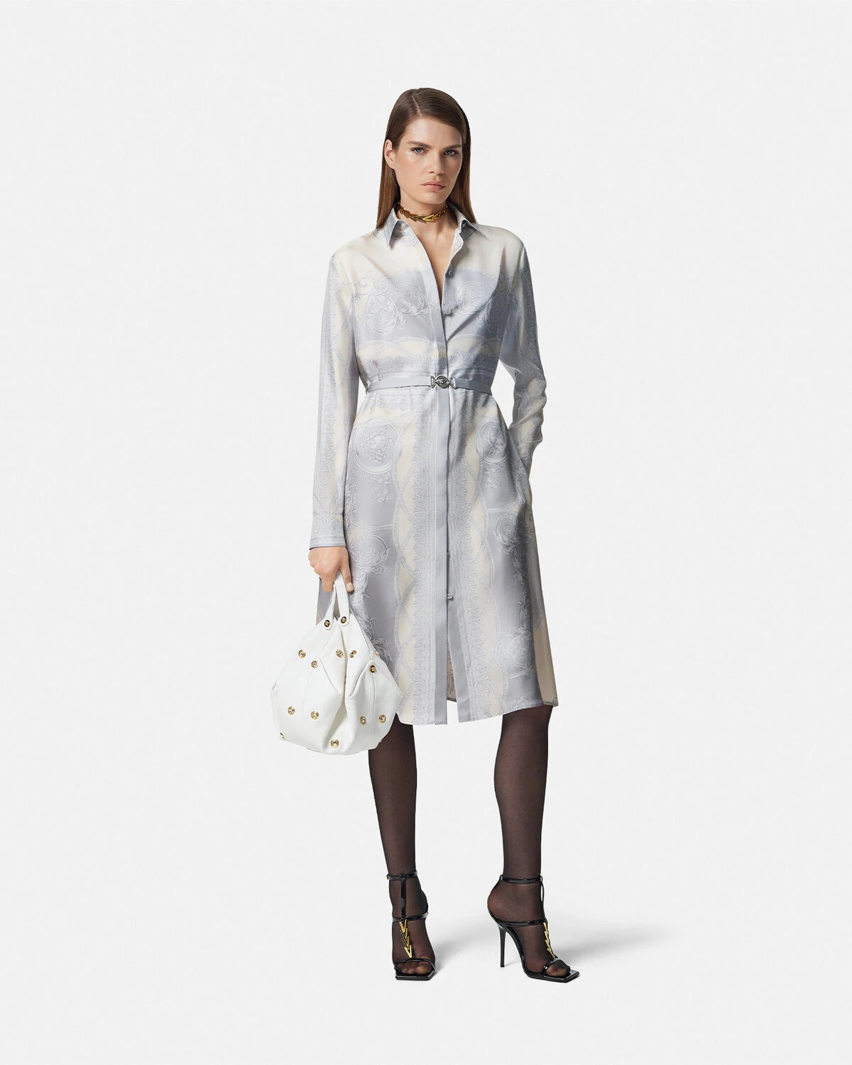 La Coupe des Dieux Silk Midi Shirt Dress - 2