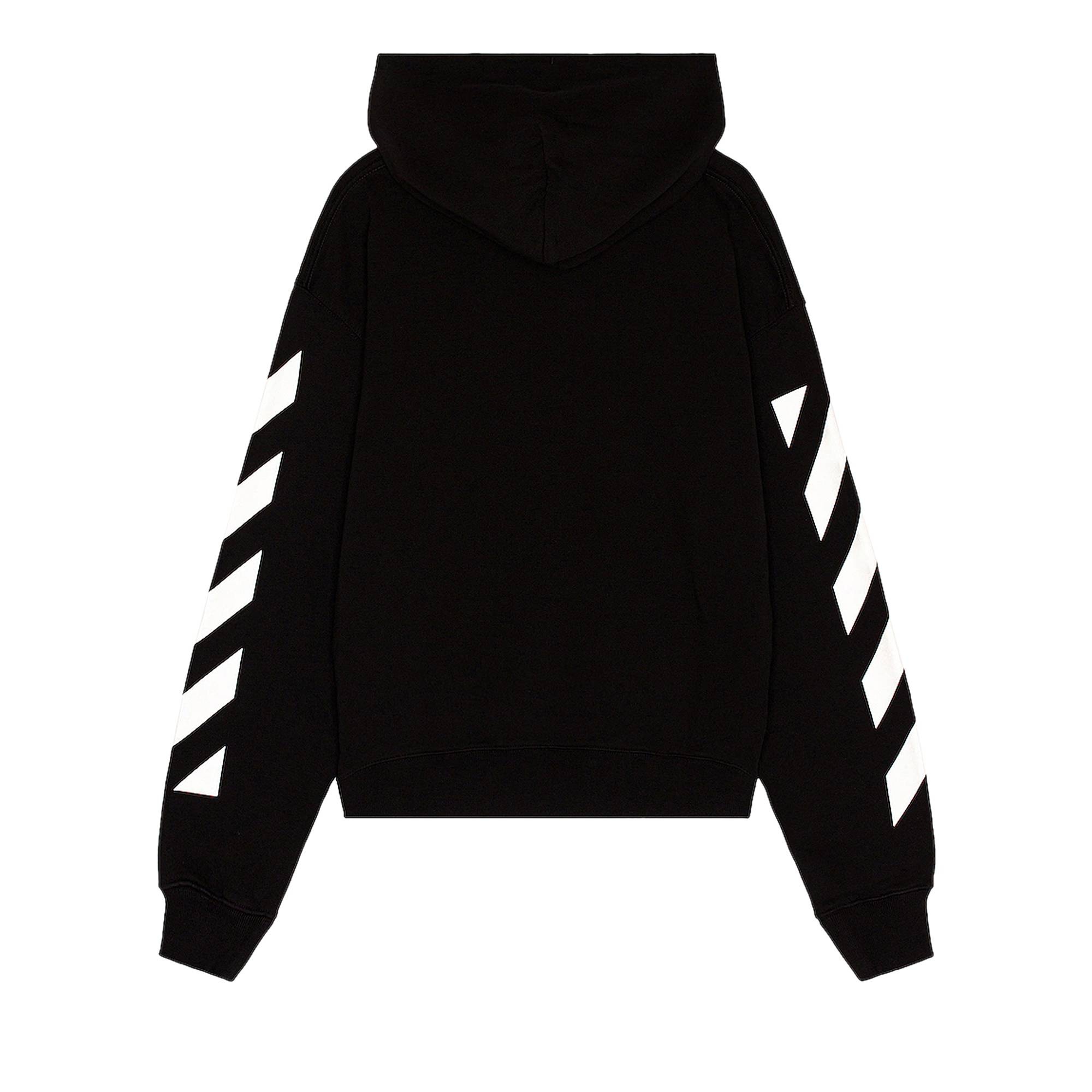 Off-White Diag Helvetica Over Hoodie 'Black/White' - 2