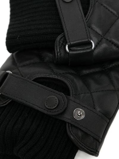Barbour quilted leather gloves outlook