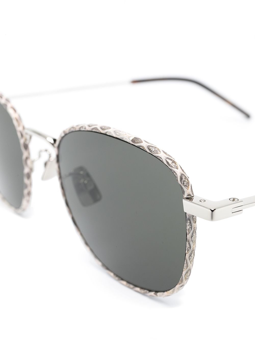 snakeskin-effect tinted sunglasses - 3