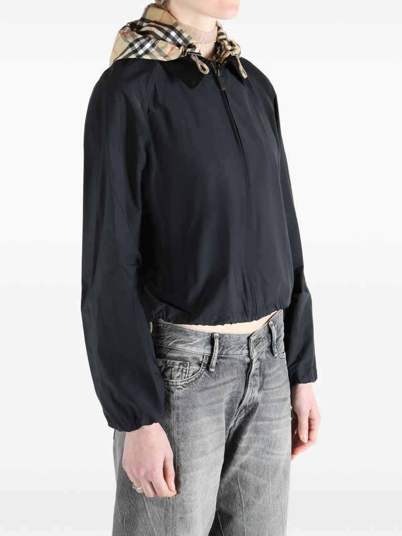 check-hood cropped jacket 3